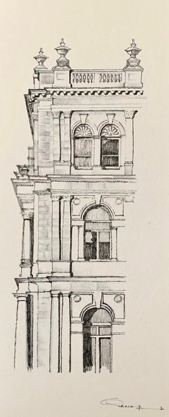 Ornate colonial facade