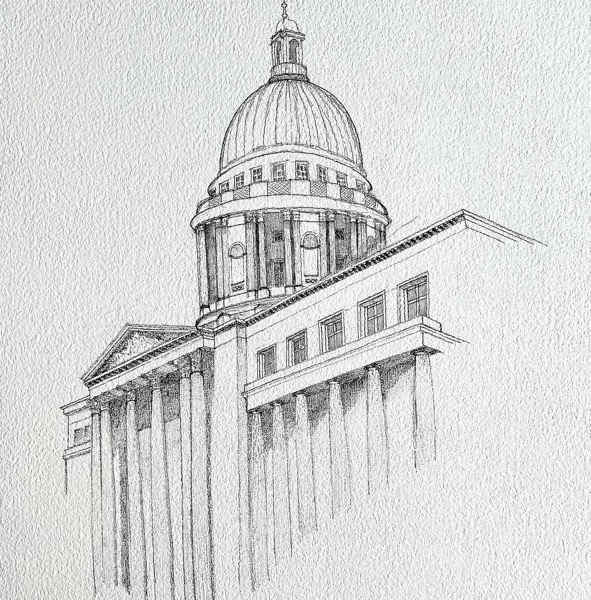 Domed neoclassical building