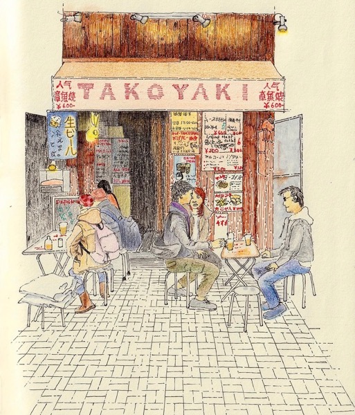 Takoyaki stall